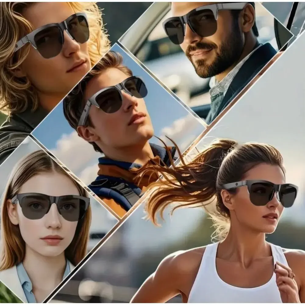 NWB Smart Glasses Microphone, Headphones, AI Translation, Touch